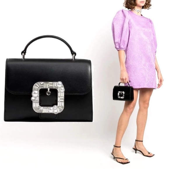 Kate Spade Lovitt Crystal Buckle Leather Purse - Picture 4 of 6